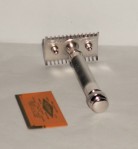 1920s Gillette Old Type Razor Refurbished Re-Plated Rhodium W New Handle (20)